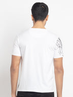 Mens Regular Fit Round Neck Printed T-Shirt