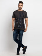 Mens Printed Round Neck T-Shirt