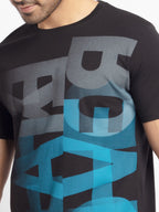 Mens Regular Fit Round Neck Printed T-Shirt