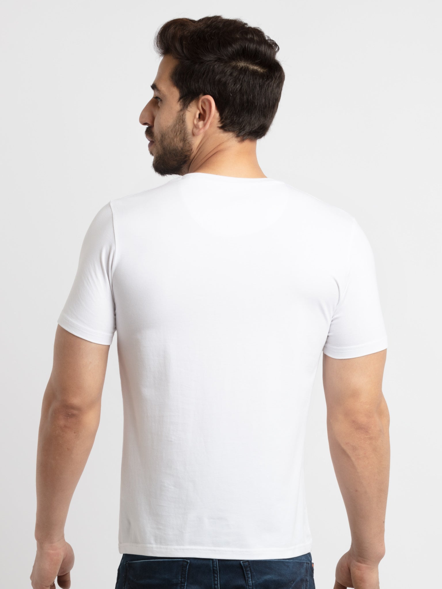Mens Printed Round Neck T-Shirt