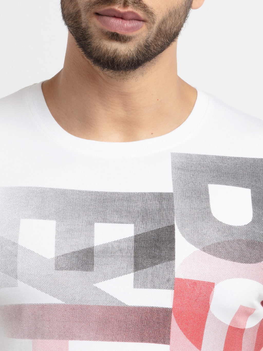 Mens Printed Round Neck T-Shirt