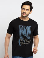 Mens Printed Round Neck T-Shirt