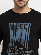 Mens Printed Round Neck T-Shirt