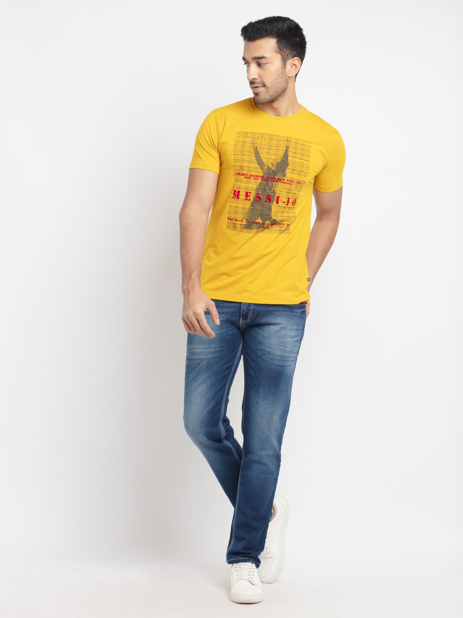 Mens Regular Fit Printed T-Shirt