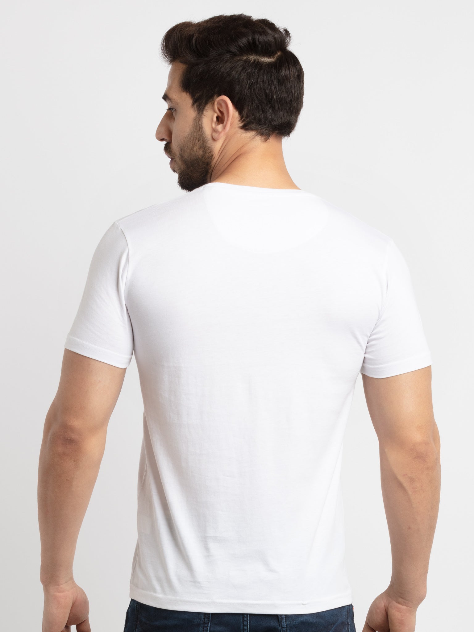 Mens Printed Round Neck T-Shirt