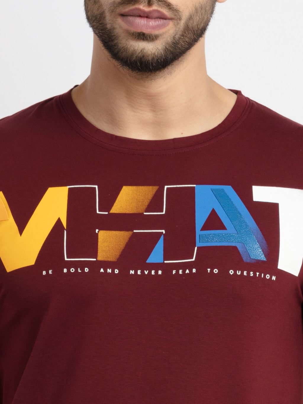 Mens Printed Round Neck T-Shirt