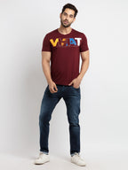 Mens Printed Round Neck T-Shirt