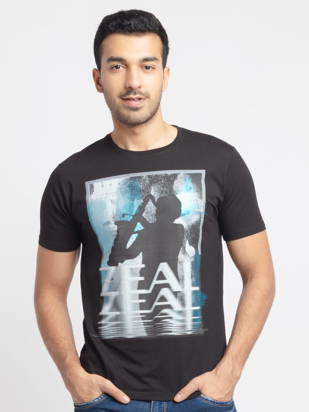 Status Quo |Printed Regular Fit Round Neck T-shirt - S, M, L, XL, XXL