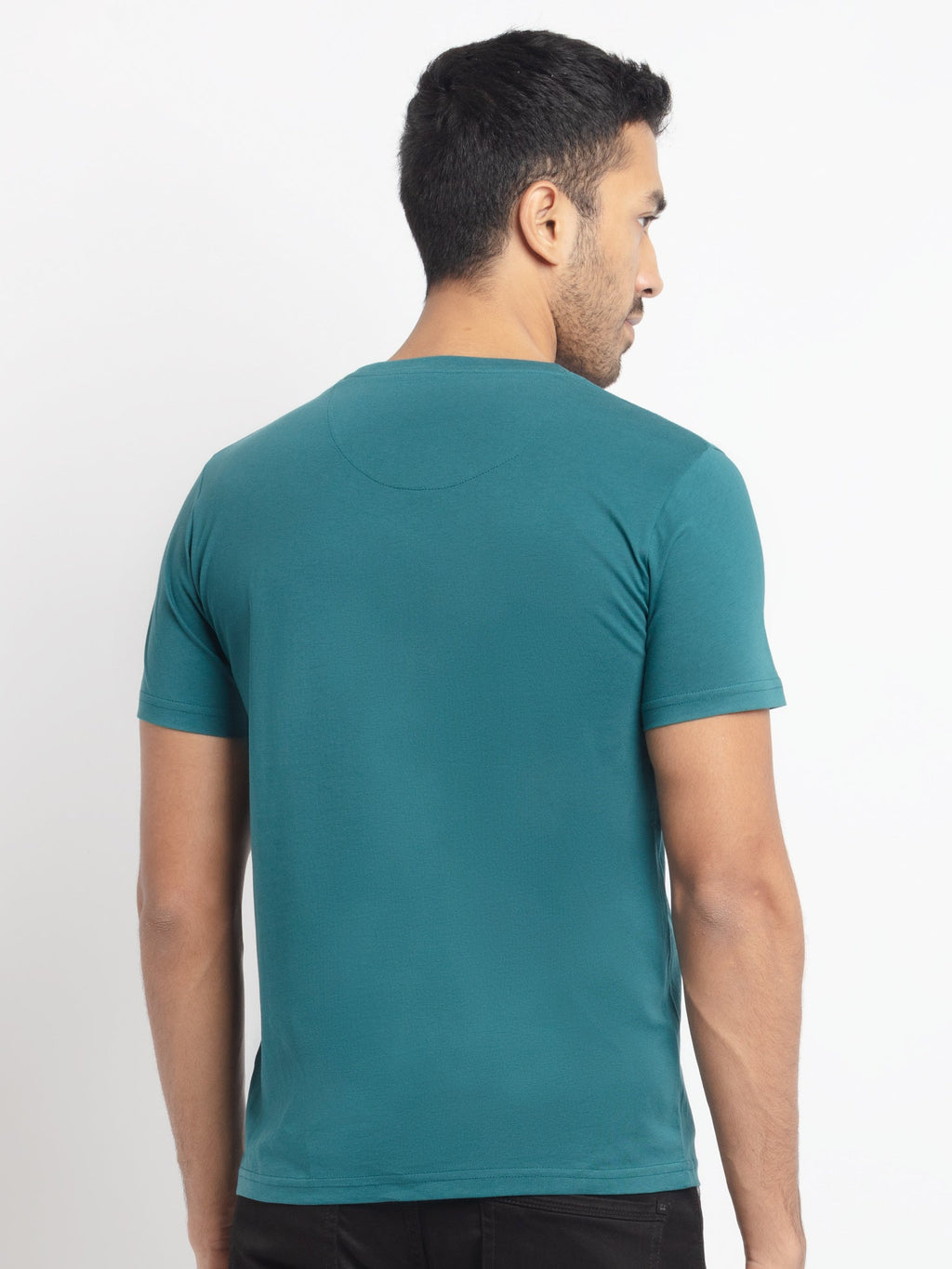 Mens Regular Fit Round Neck Printed T-Shirt