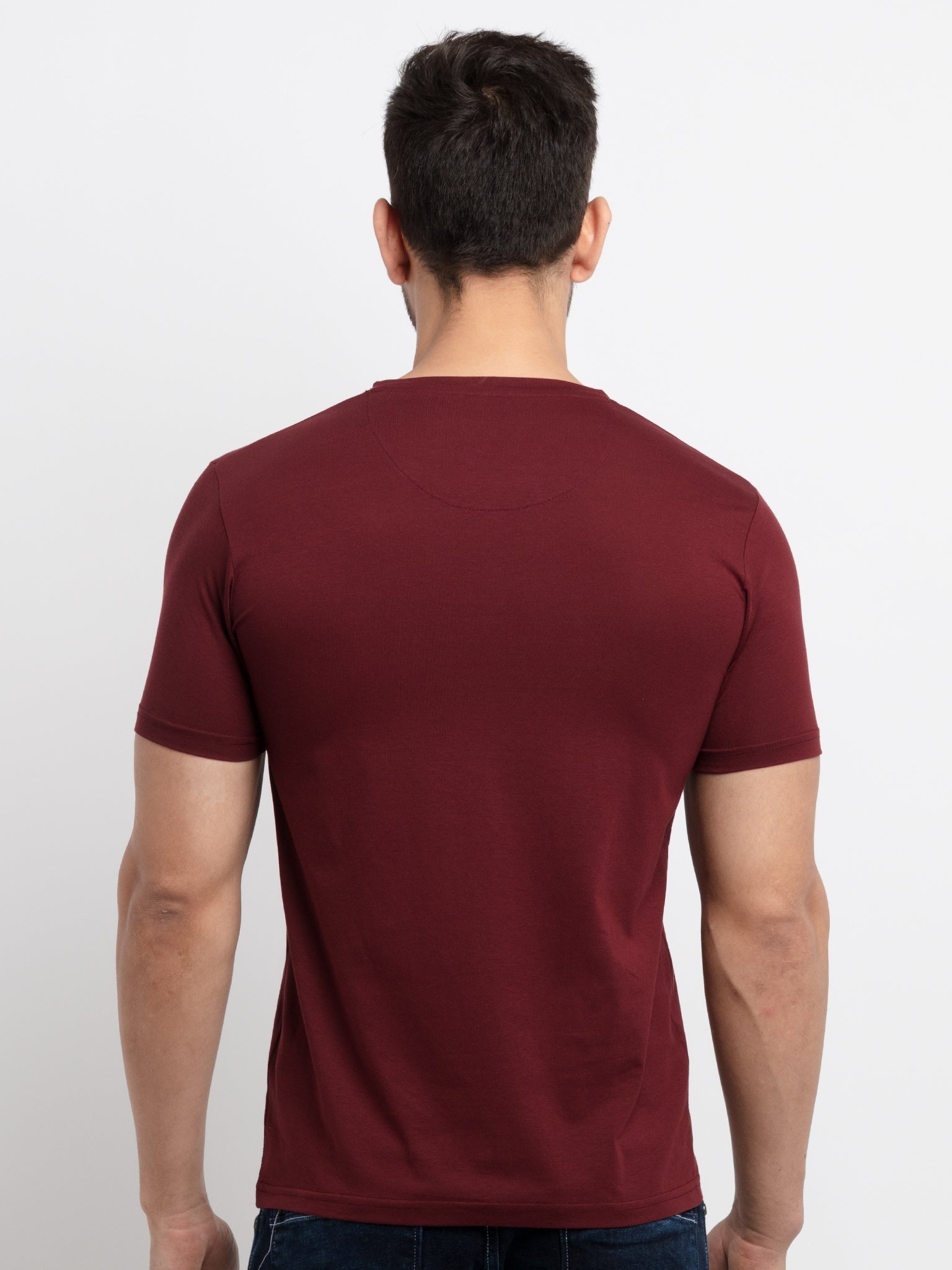 Mens Printed Round Neck T-Shirt