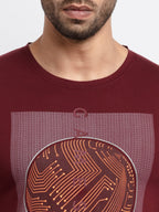 Mens Printed Round Neck T-Shirt