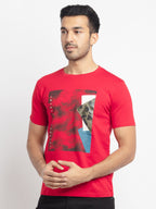 Mens Regular Fit Printed T-Shirt