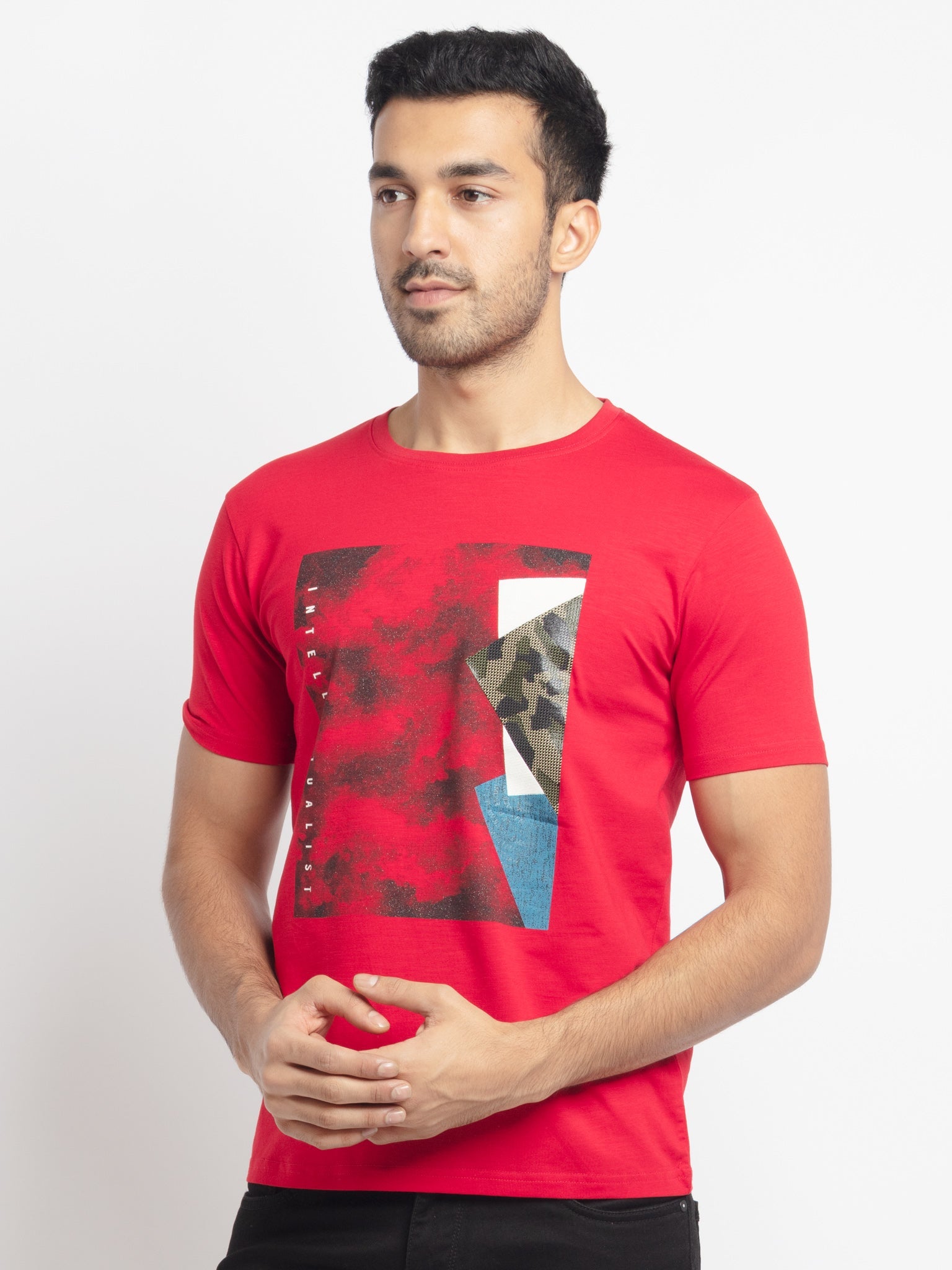 Mens Regular Fit Printed T-Shirt