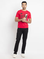 Mens Regular Fit Printed T-Shirt