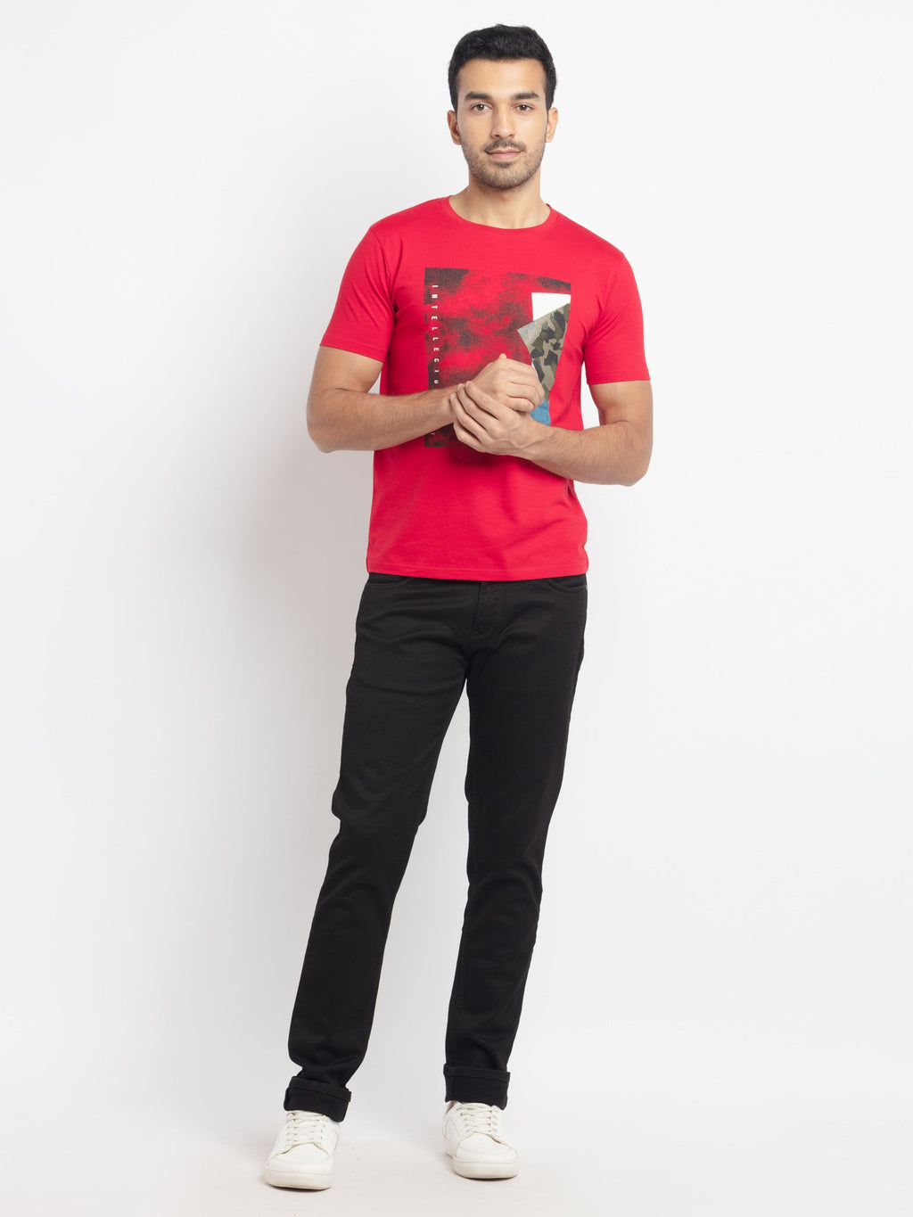Mens Regular Fit Printed T-Shirt