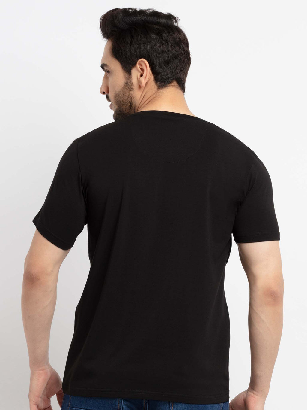 Mens Printed Round Neck T-Shirt