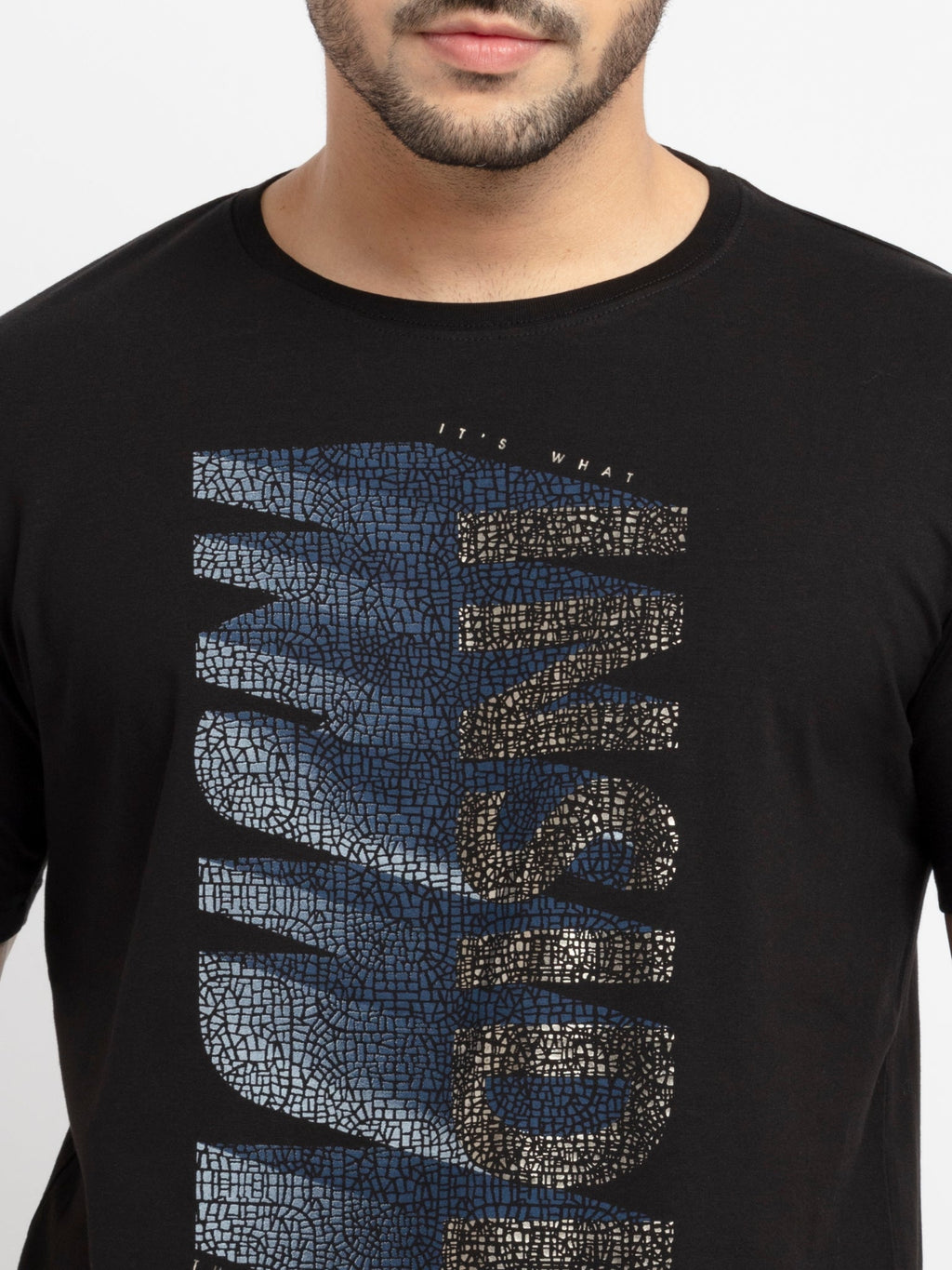 Mens Printed Round Neck T-Shirt