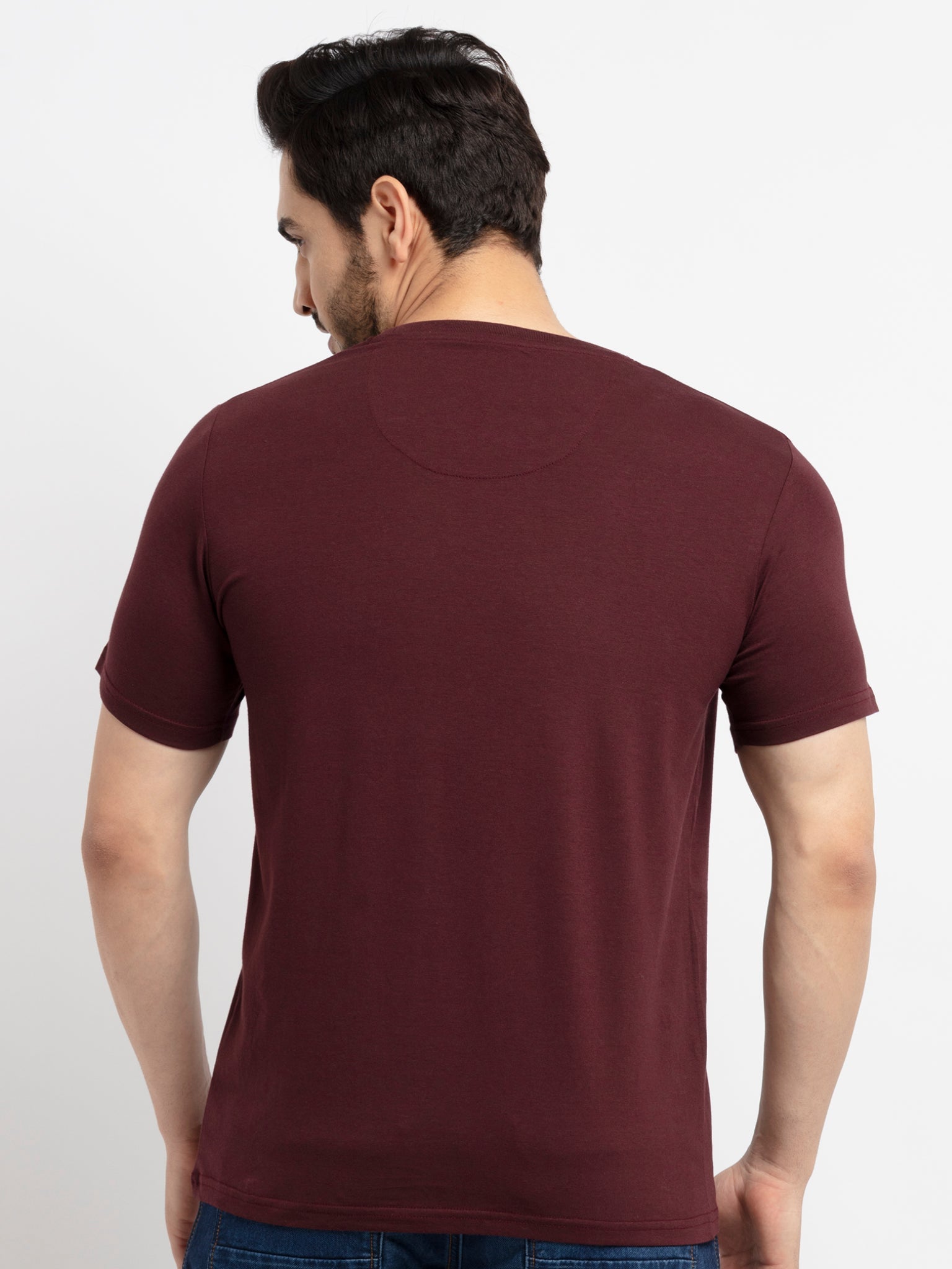 Mens Printed Round Neck T-Shirt