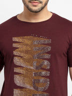 Mens Printed Round Neck T-Shirt