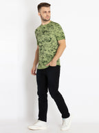 Mens Printed Round Neck T-shirt