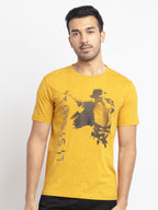 Status Quo |Printed Regular Fit Round Neck T-shirt - S, M, L, XL, XXL