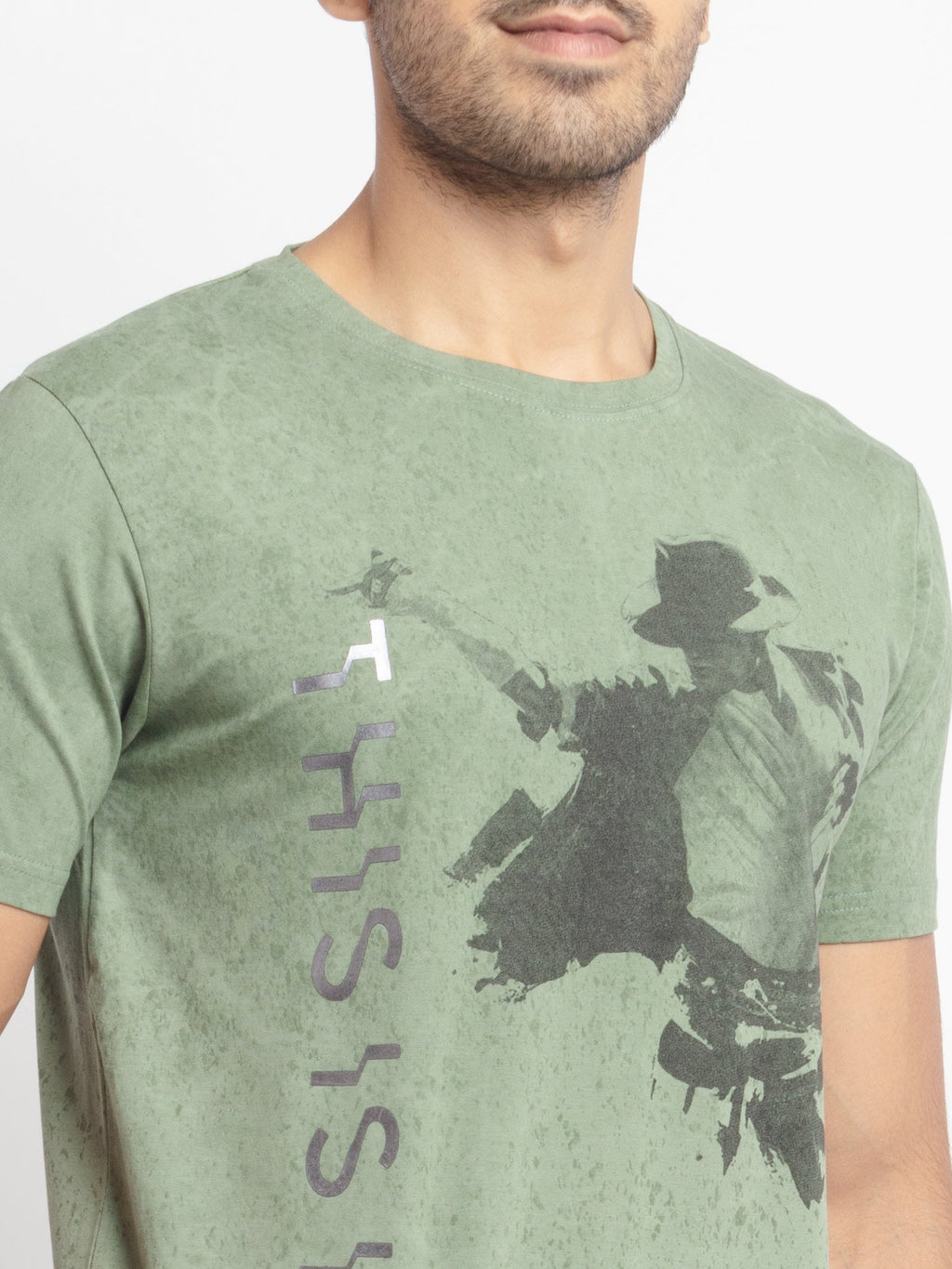 Mens Regular Fit Printed T-Shirt