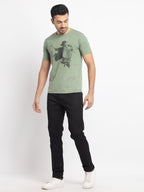 Mens Regular Fit Printed T-Shirt