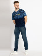 Mens Printed Round Neck T-shirt