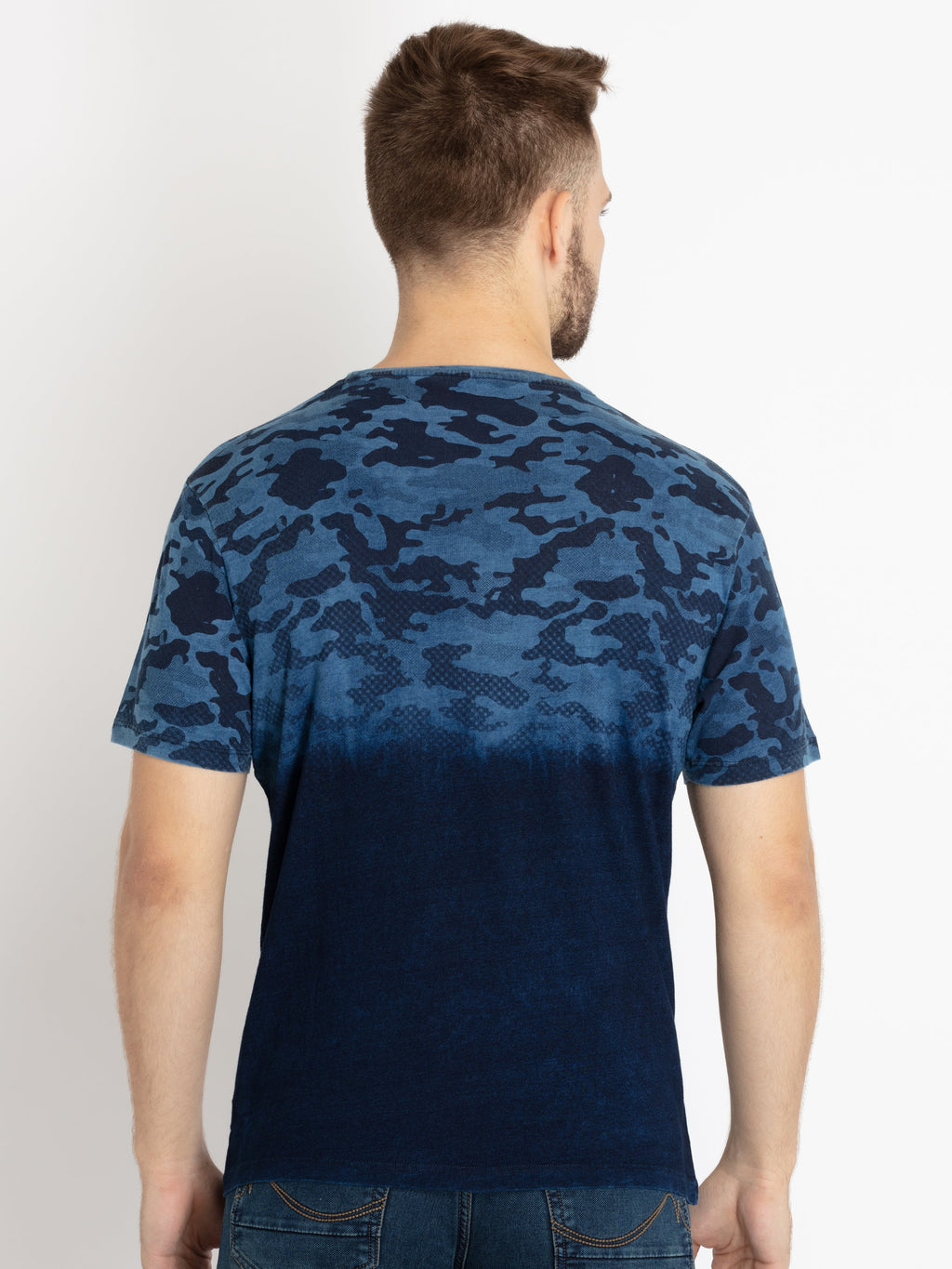 Mens Printed Round Neck T-shirt