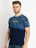 Mens Printed Round Neck T-shirt