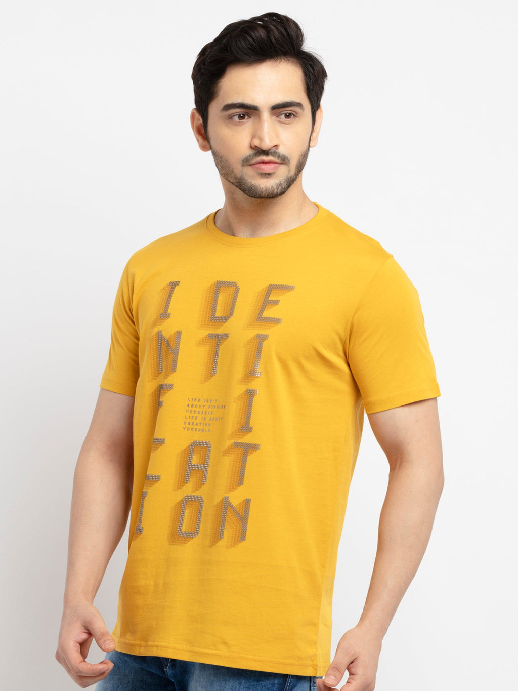 Mens Printed Round Neck T-Shirt