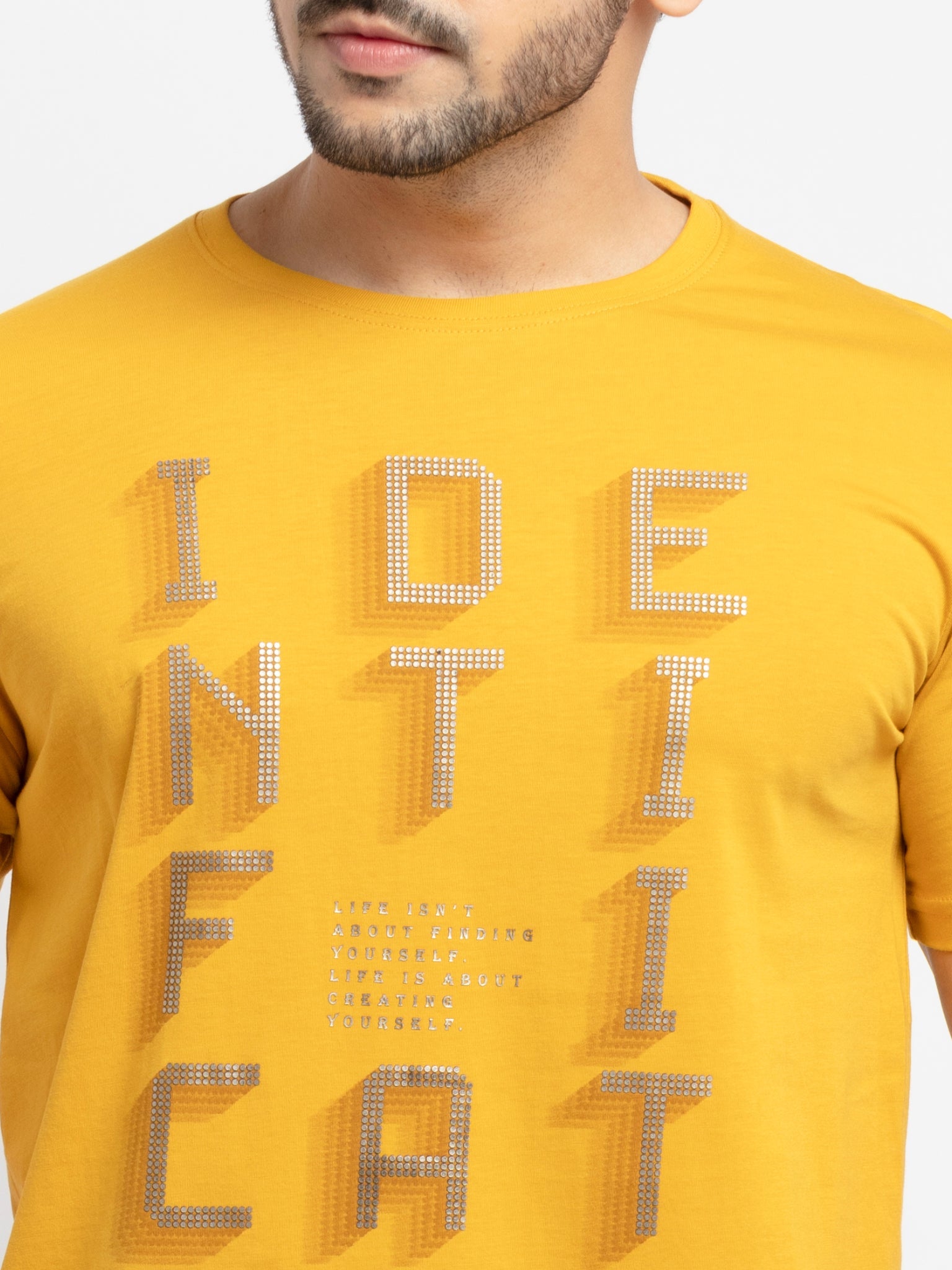 Mens Printed Round Neck T-Shirt