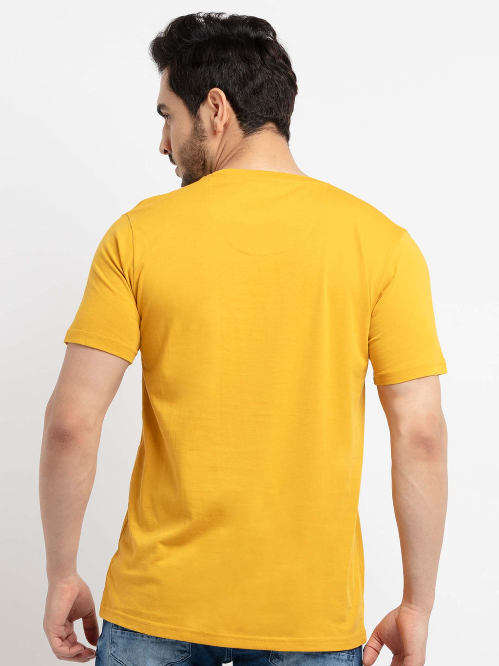 Mens Printed Round Neck T-Shirt