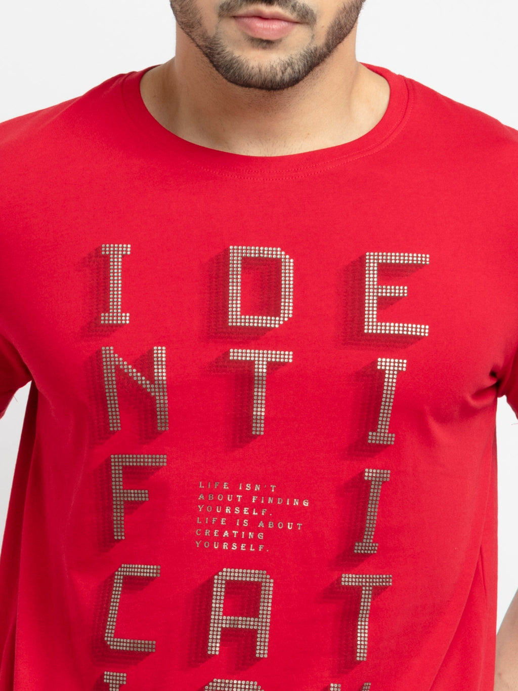 Mens Printed Round Neck T-Shirt