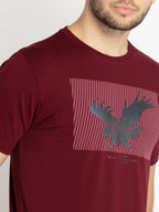 Mens Printed Round Neck T-shirt