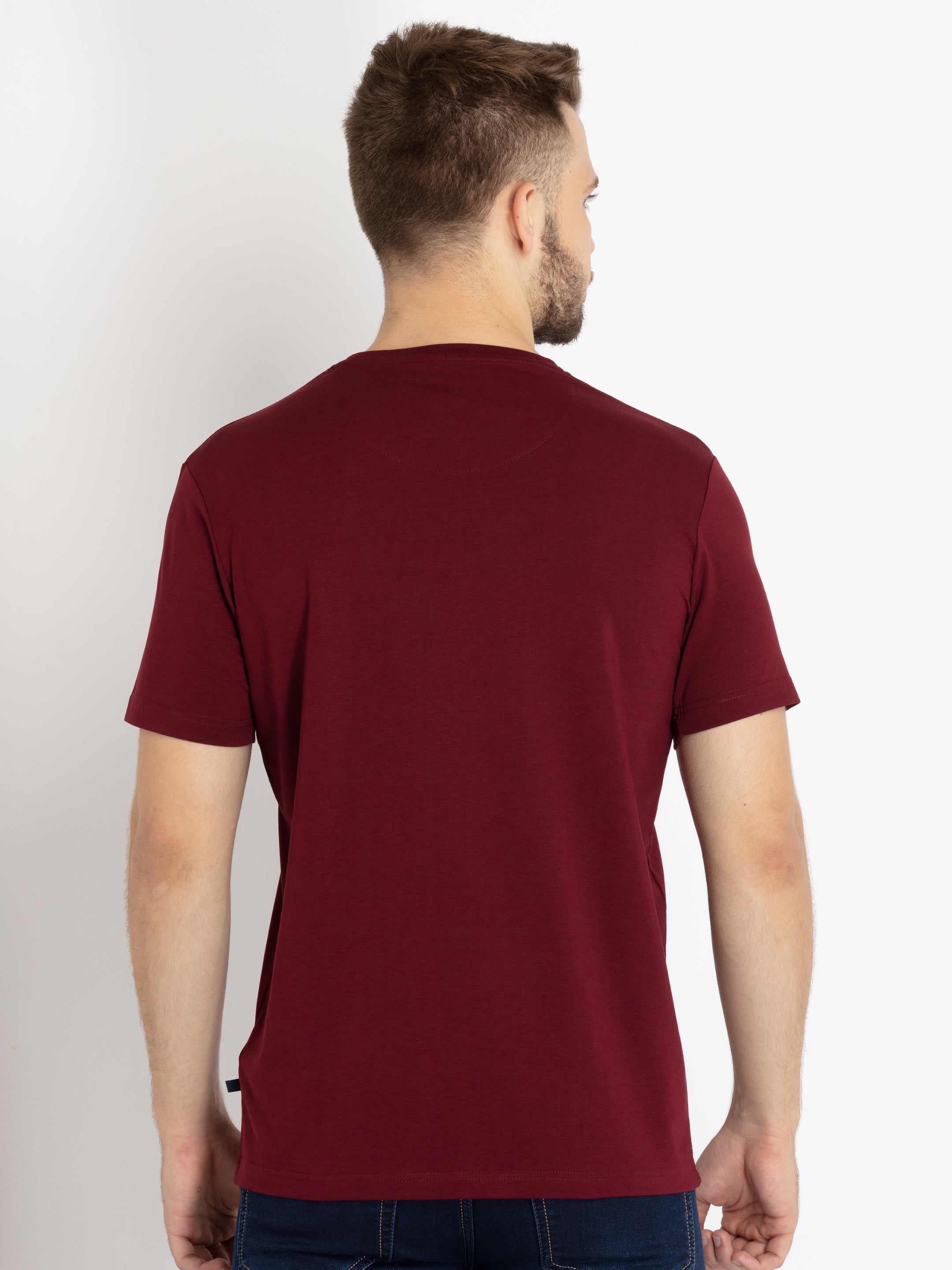 Mens Printed Round Neck T-shirt