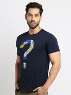 Mens Printed Round Neck T-Shirt