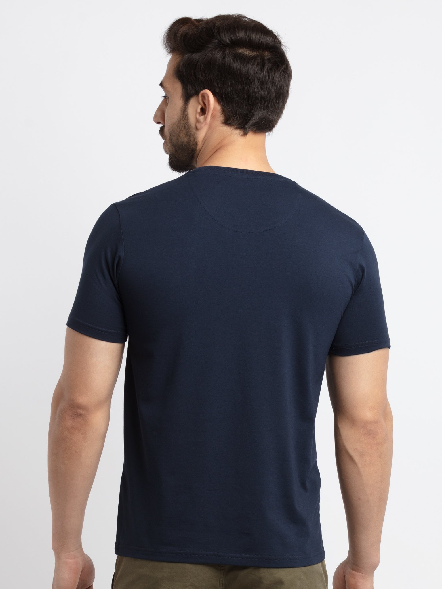 Mens Printed Round Neck T-Shirt