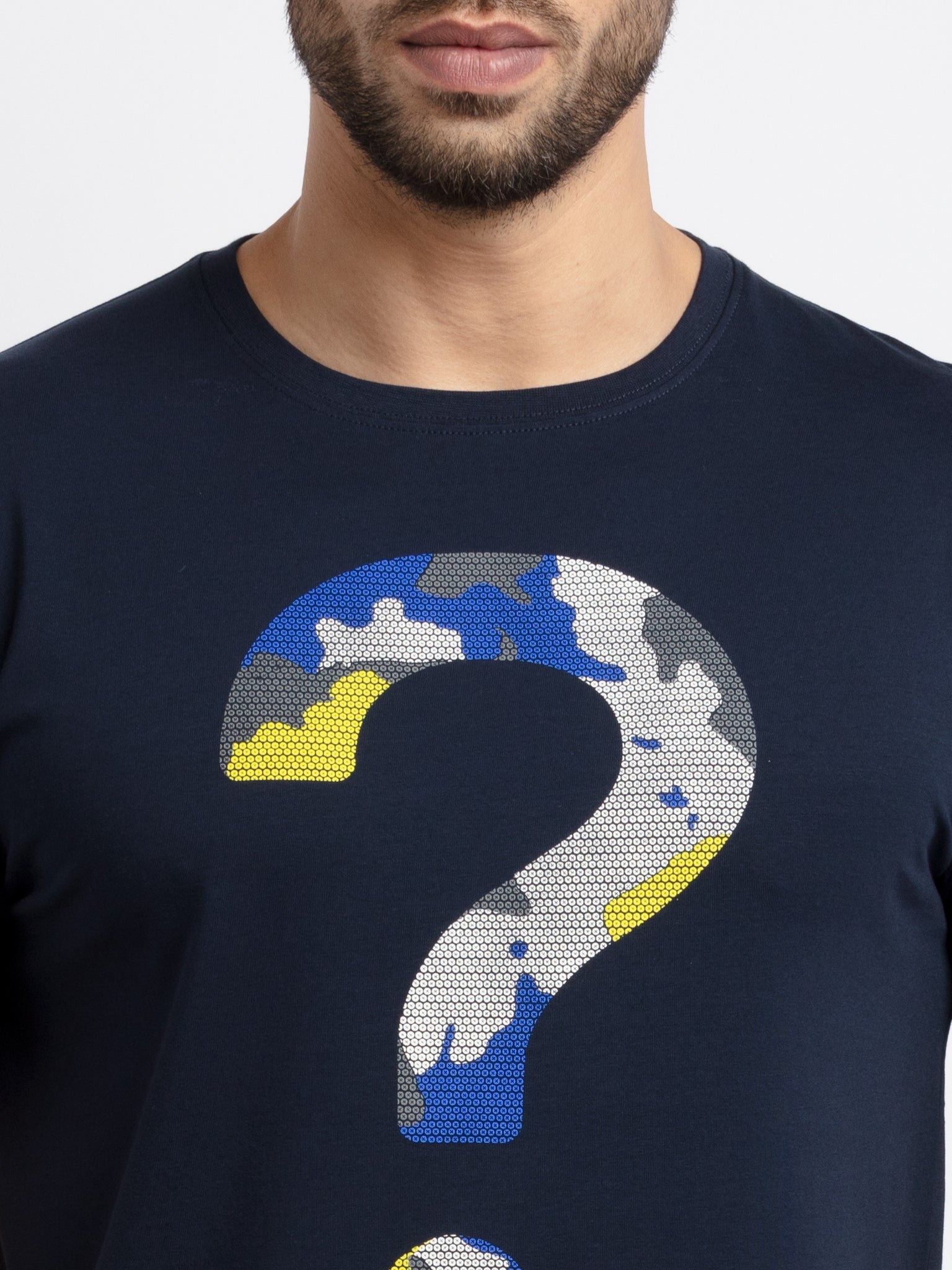 Mens Printed Round Neck T-Shirt