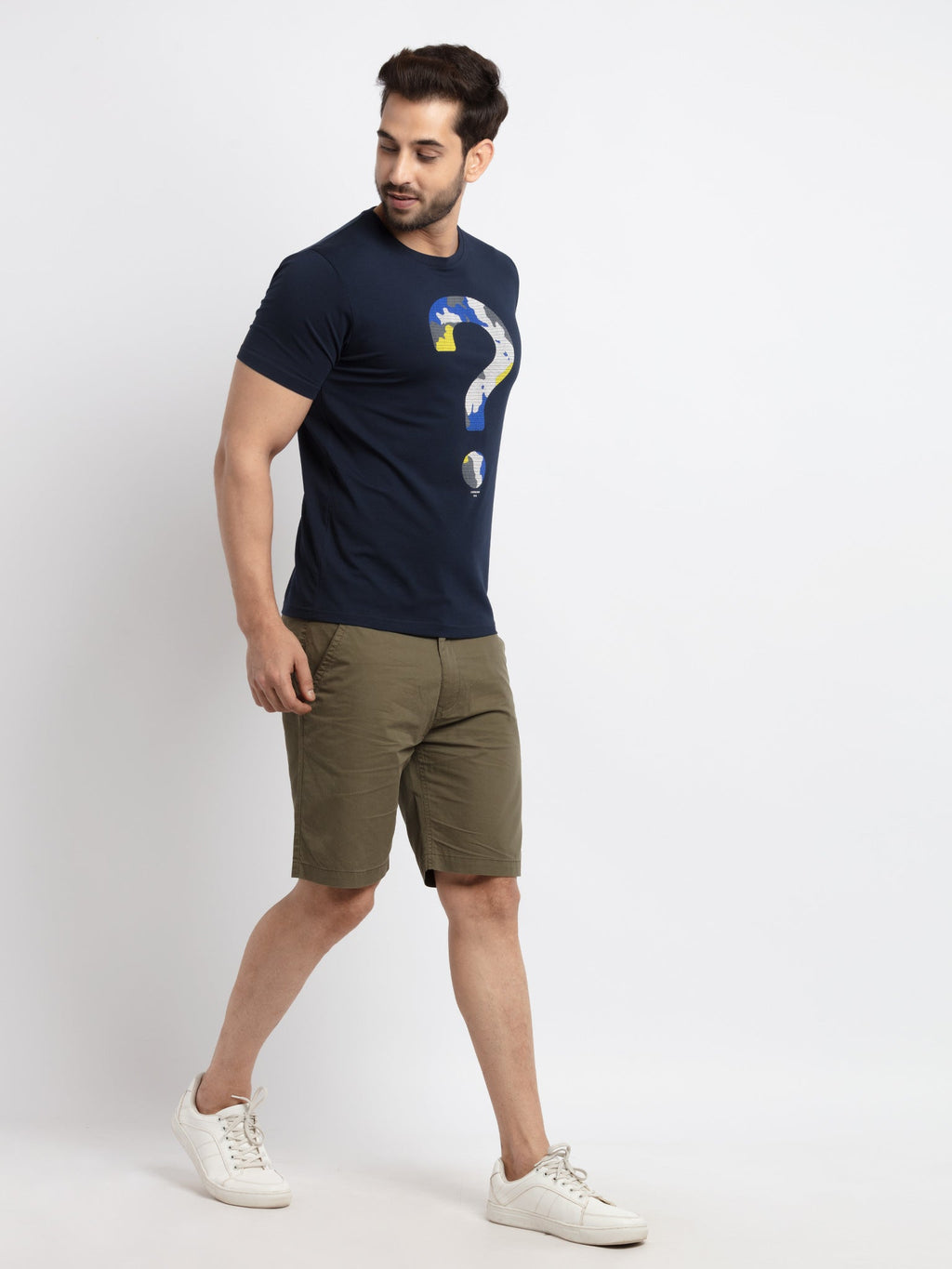 Mens Printed Round Neck T-Shirt