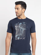 Status Quo |Printed Regular Fit Round Neck T-shirt - S, M, L, XL, XXL