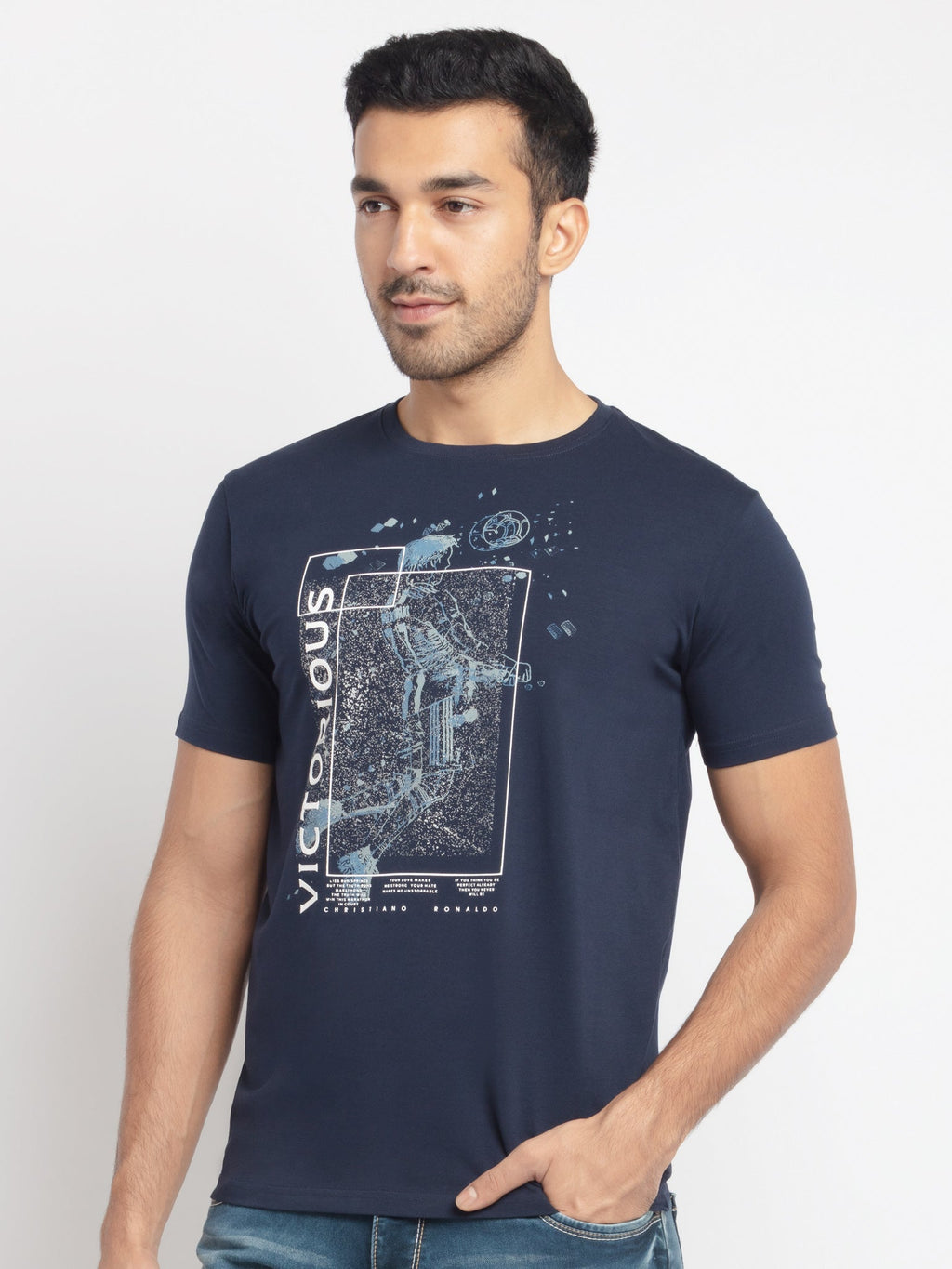 Mens Regular Fit Printed T-Shirt