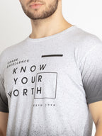 Mens Printed Round Neck T-shirt