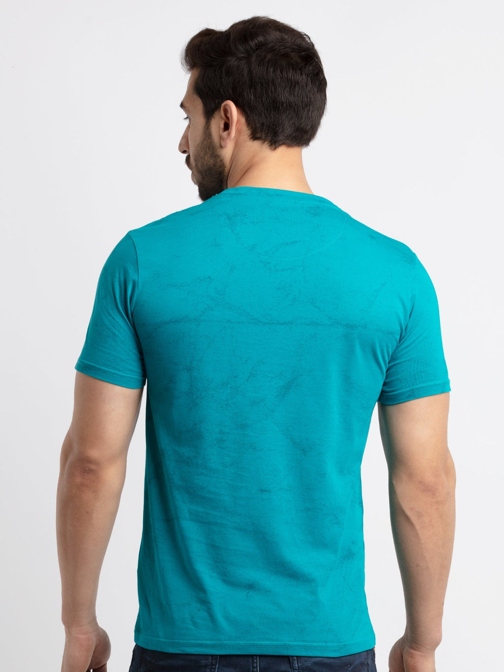 Mens Printed Round Neck T-Shirt