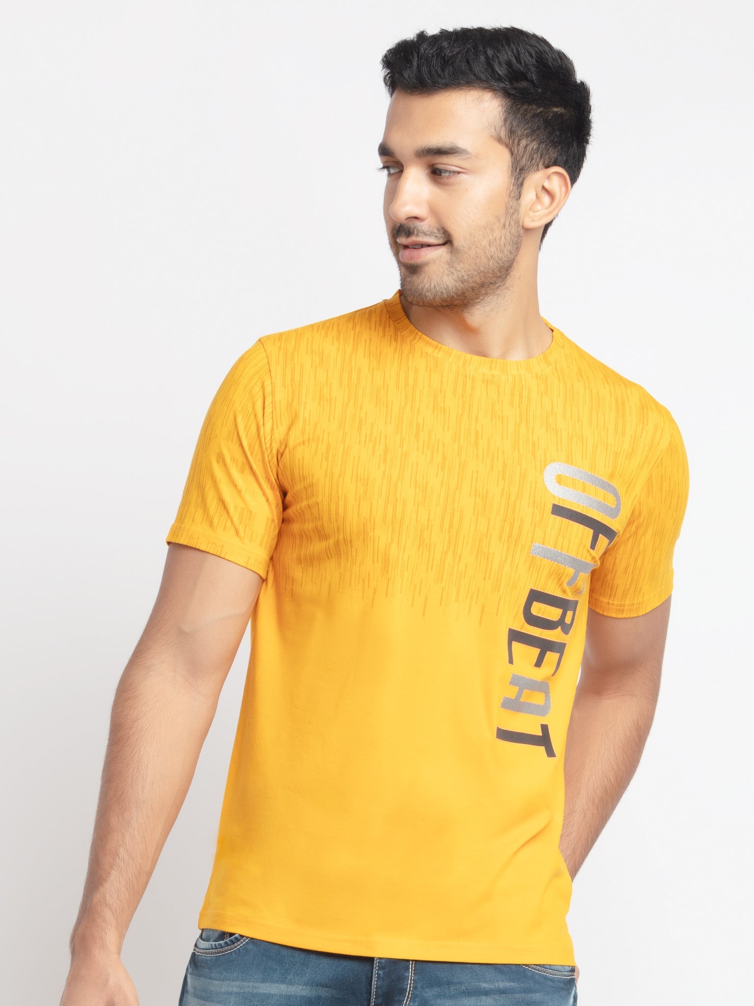 Status Quo |Printed Regular Fit Round Neck T-shirt - S, M, L, XL, XXL