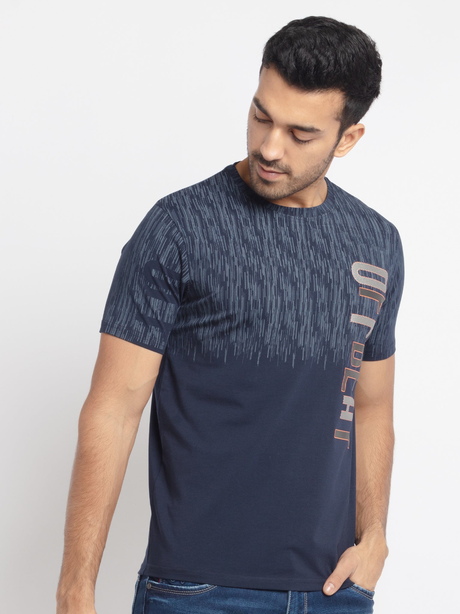 Status Quo |Printed Regular Fit Round Neck T-shirt - S, M, L, XL, XXL