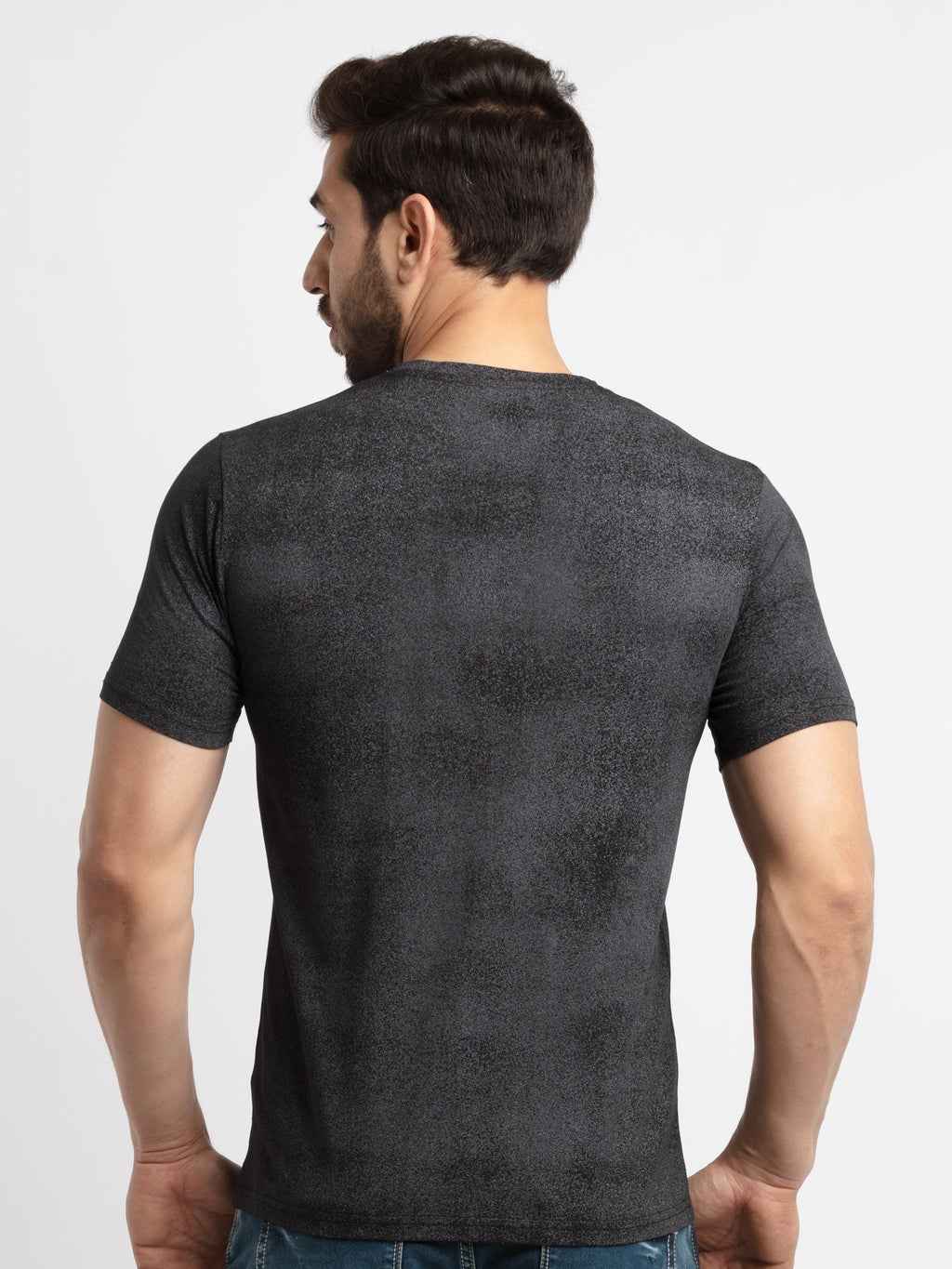 Mens Printed Round Neck T-Shirt