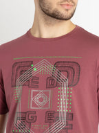 Mens Printed Round Neck T-shirt