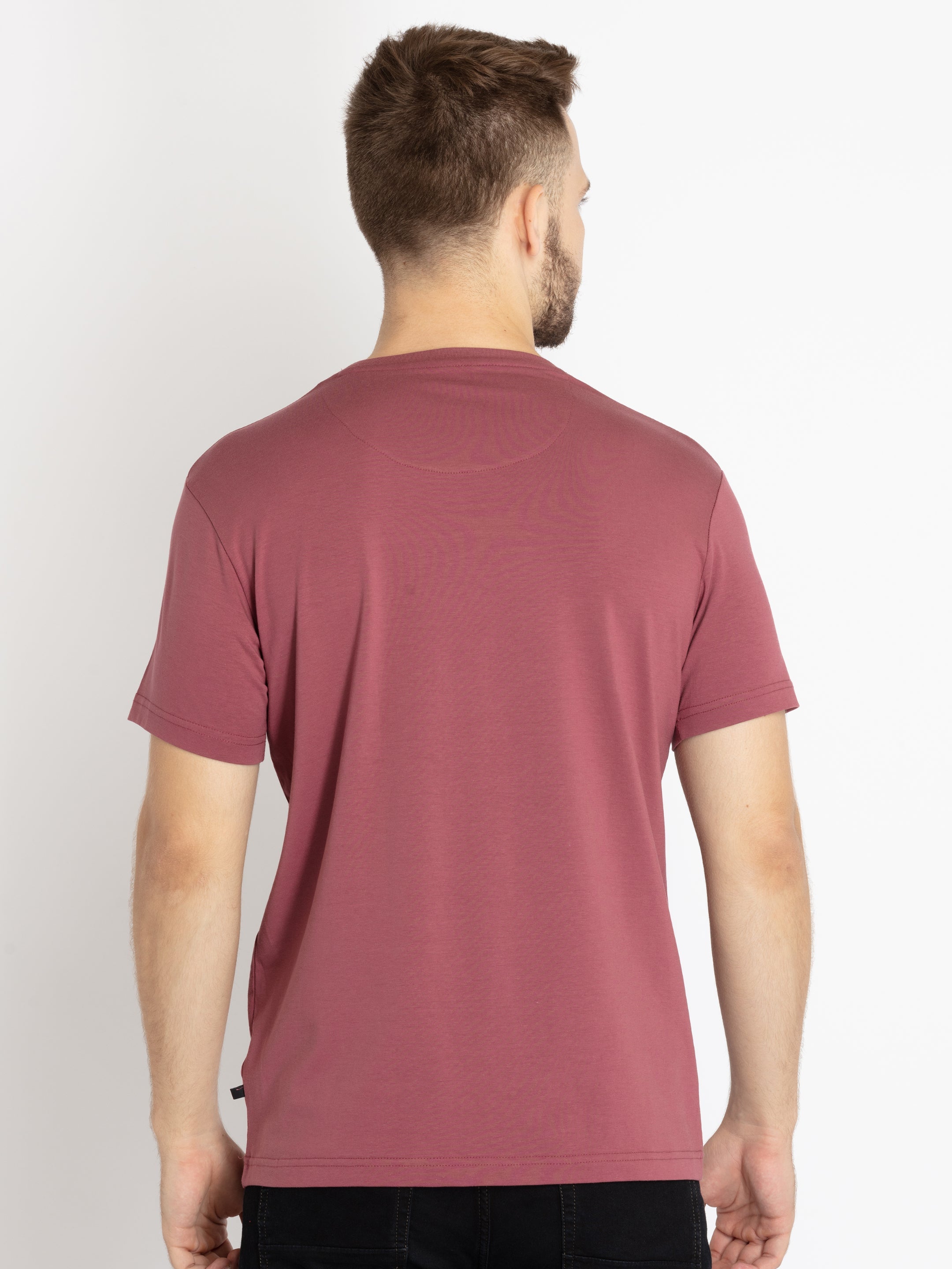 Mens Printed Round Neck T-shirt