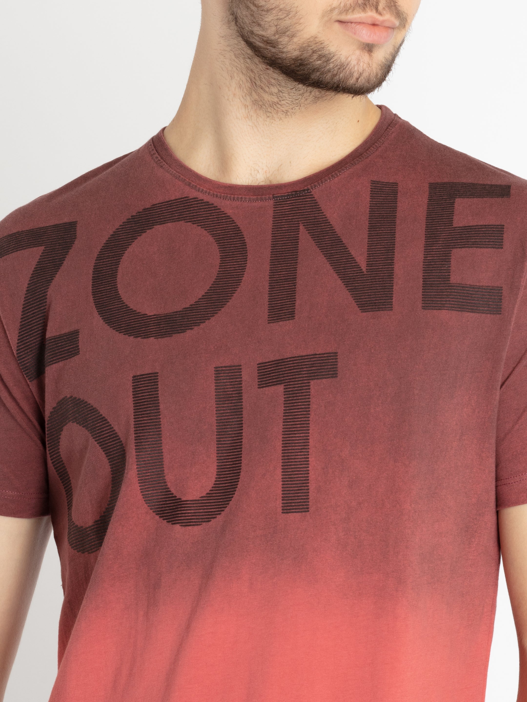 Mens Printed Round Neck T-shirt